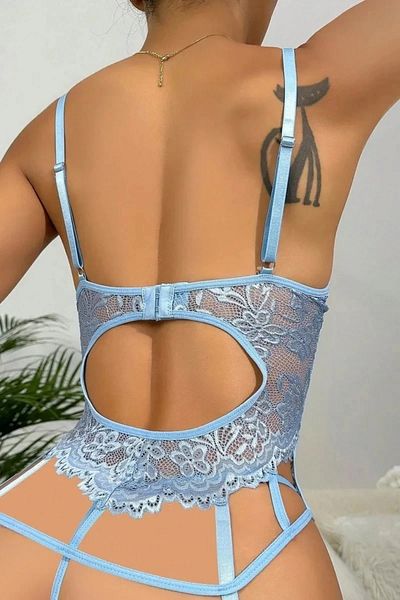 For Dreams 8462 Set jartieră cu sârmă cu dantelă