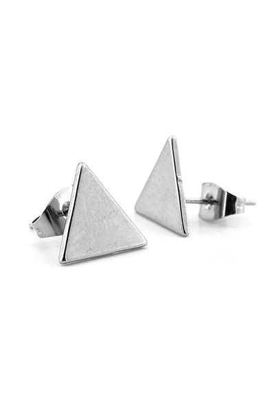 Solfera Triangle Geometric Stainless Steel Women Men Stud Earring ER084