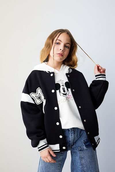 DeFacto Girl's Crew Neck Thick Soft Furry Cardigan C0088A824SP