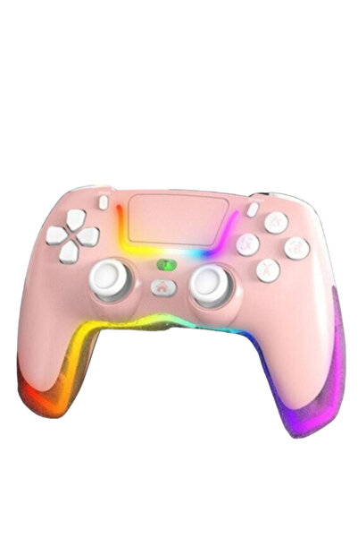 beboncool P07 RGB Işıklı Titreşimli PS4//Switch/PC Uyumlu Oyuncu Gamer Joystick