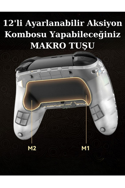 beboncool S09 PC/Switch/iPhone/iPad/Android/TV/Gamepass/Geforce Now RGB Oyun Kolu Joystick