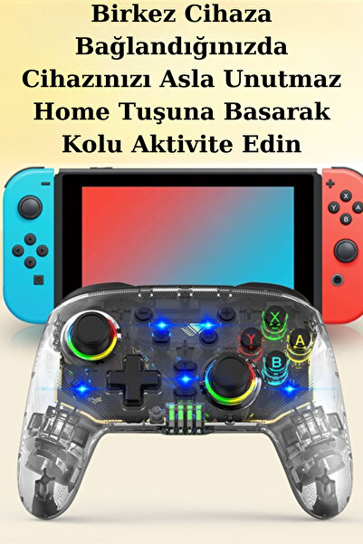 beboncool S09 PC/Switch/iPhone/iPad/Android/TV/Gamepass/Geforce Now RGB Oyun Kolu Joystick