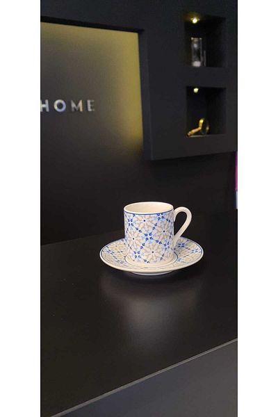 GÖNÜL PORCELAIN 6-PIECE COFFEE SET