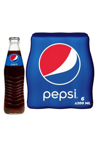 Pepsi Kola Cam 200 Ml X 6 Adet