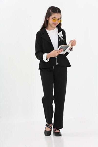 Asortik Kids Girl's Special Day Holiday 3-Piece Set Jacket-Pant-Blouse