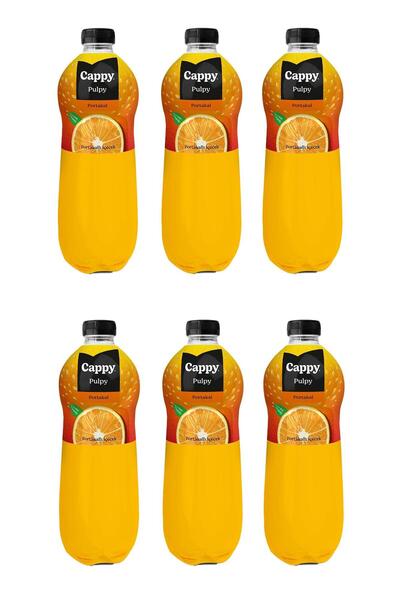 Cappy Pulpy Portakallı İçecek 1 Lt X 6 Adet