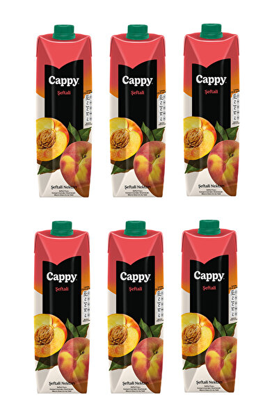 Cappy Bahçe Şeftali Nektarı 1 Lt X 6 Adet