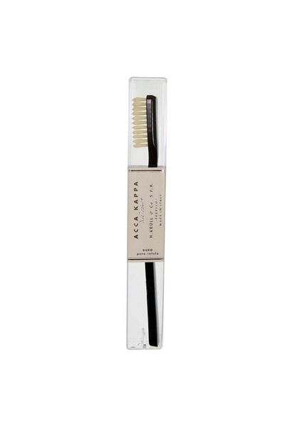 Acca Kappa Vintage Soft Coconut Oil Organic Toothbrush Nylon Bristle - Black