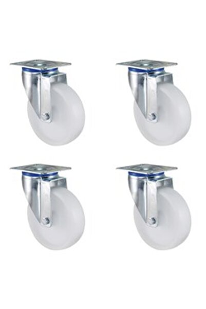 Kama Poliamid Kemik 4'lü Döner Tekerlek - 100 mm Çap