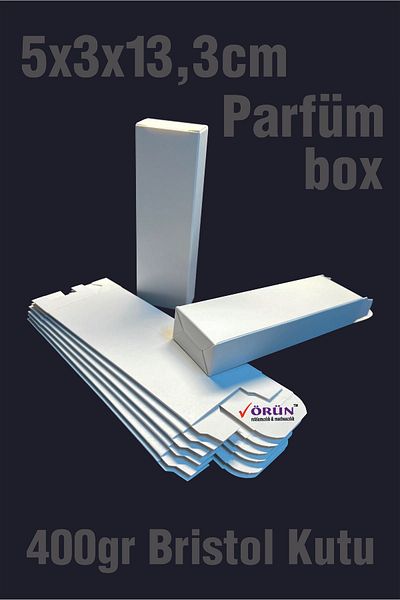 Örün Matbaa Pure White 5x3x13,3cm Ready Product Box 30 Pieces