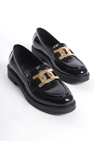 İDOL SHOES Дамски ВЕГАНСКИ КОЖЕНИ ЛОУФЪР ОБУВКИ С КОМАЛКИ