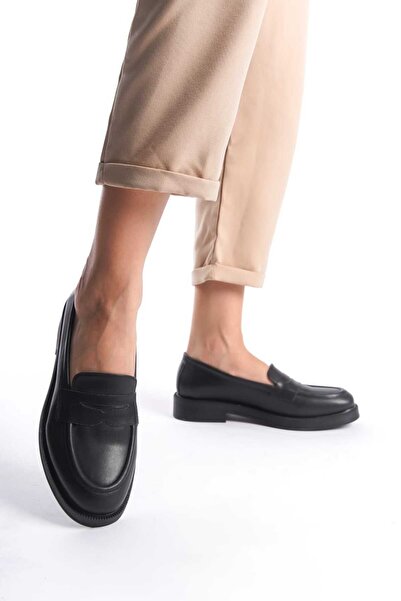 İDOL SHOES KADIN VEGAN DERİ OXFORD LOAFER AYAKKABI