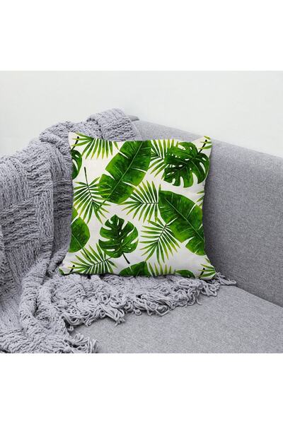 Gofre Home Husă de pernă decorativă cu imprimare digitală cu model tropical t...