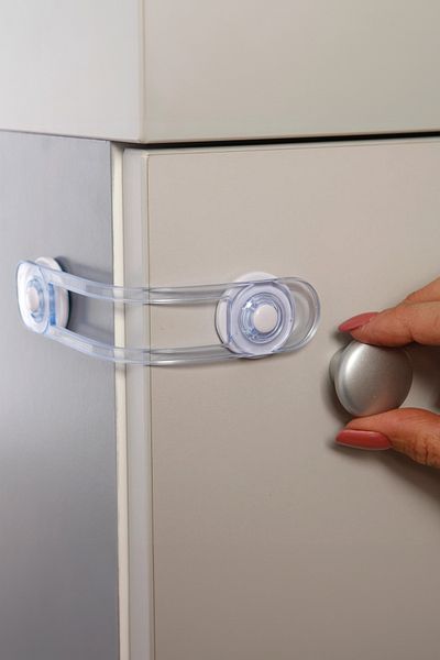 AfterTimes Child Protection Lock Drawer Cabinet Lock 2 Pieces with Transparent Design