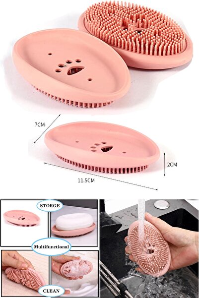BİTERSE Многофункционална силиконова четка за сапун