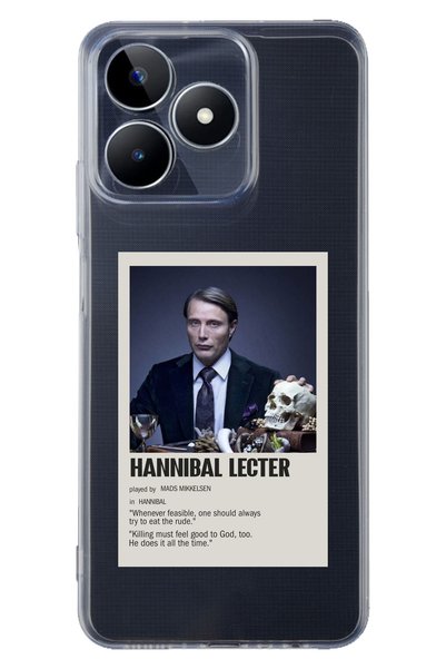 Magic Ring حافظة هاتف شفافة بنمط ملصق بسيط متوافقة مع Hannibal Lecter لهاتف R...