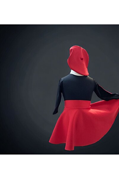 Anne Kız Tasarım Ressam Şapkalı Volan Takım Anne Kız  Tasarım