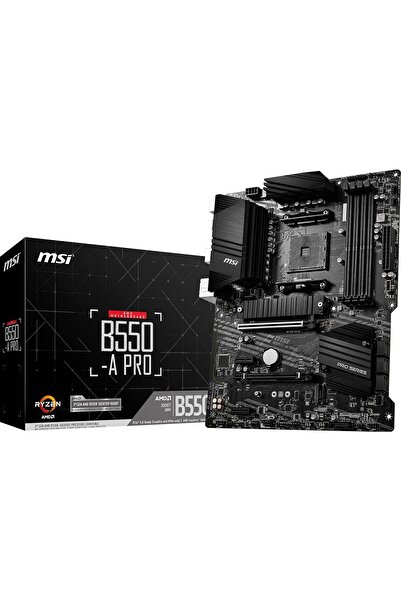 MSI B550-a Pro Am4 Ddr4 Bellek 4400(OC) Hdmı Dp M.2 Usb3.2 Atx Anakart