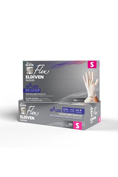 Genel Markalar Reflex Flex Tek Kullanımlık Pudrasız Bej Eldiven S Beden 100'lü