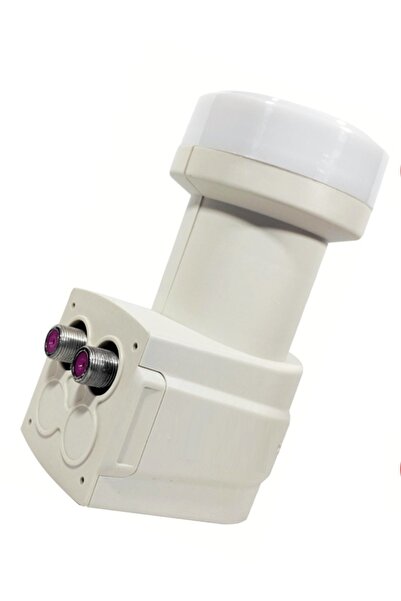 usin 20 Metre Uydu Kablosu İkili Çıkış Çanak Uydu 4k Full Hd 3d Lnb F Konnektör 2 Li Twin Lnb