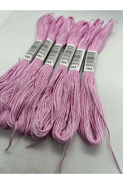 ALMİŞ 6 Pieces Single Color Etamine Cross Stitch Bracelet Brazilian Embroidery Thread-153