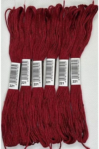 ALMİŞ 6 Pieces Single Color Etamine Cross Stitch Bracelet Brazilian Embroidery Thread-221