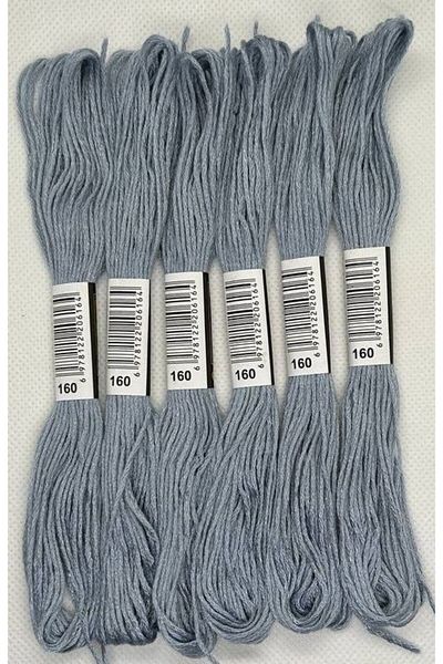 ALMİŞ 6 Pieces Single Color Etamine Cross Stitch Bracelet Brazilian Embroidery Thread-160