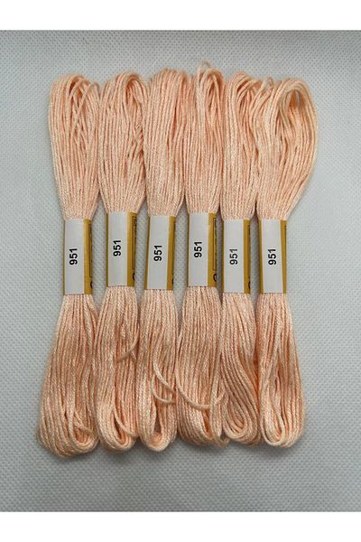 ALMİŞ 6 Pieces Single Color Etamine Cross Stitch Bracelet Brazilian Embroidery Thread 6-915