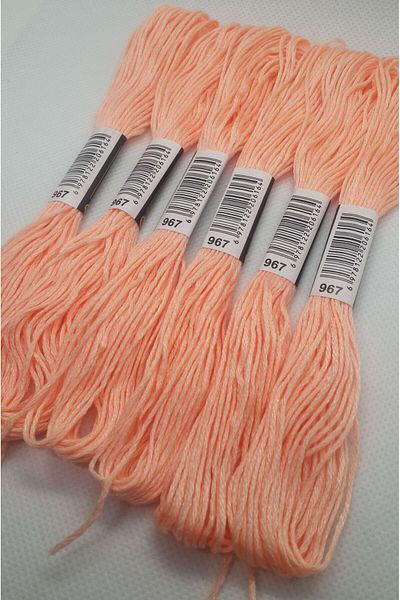 ALMİŞ 6 Pieces Single Color Etamine Cross Stitch Bracelet Brazilian Embroidery Thread 6-915
