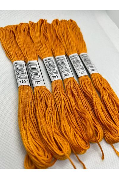 ALMİŞ 6 Pieces Single Color Etamine Cross Stitch Bracelet Brazilian Embroidery Thread 4-758
