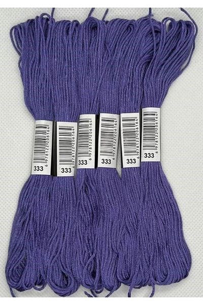 ALMİŞ 6 Pieces Single Color Etamine Cross Stitch Bracelet Brazilian Embroidery Thread 2-340