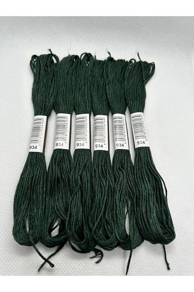 ALMİŞ 6 Pieces Single Color Etamine Cross Stitch Bracelet Brazilian Embroidery Thread 6-915