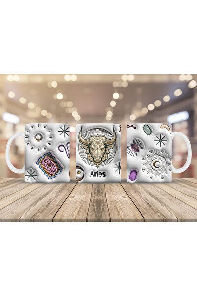 papri كوب على شكل علامات زودياك برج الحمل (Aç-Aries)
