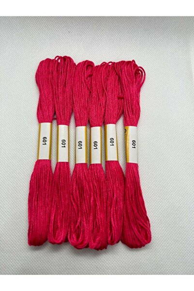 ALMİŞ 6 τμχ Μονόχρωμο βραχιόλι Ατεμίνης Σταυροβελονιά Βραζιλίας Κέντημα νήμα 3-602