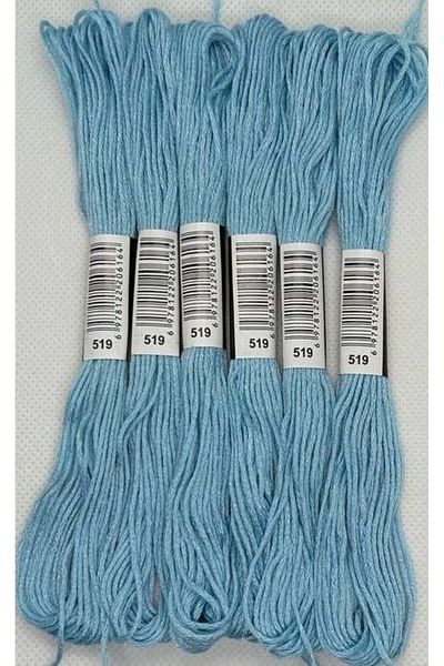 ALMİŞ 6 Pieces Single Color Etamine Cross Stitch Bracelet Brazilian Embroidery Thread 3-602