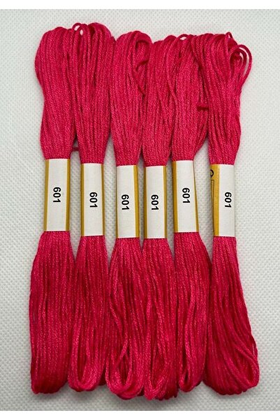 ALMİŞ 6 τμχ Μονόχρωμο βραχιόλι Ατεμίνης Σταυροβελονιά Βραζιλίας Κέντημα νήμα 3-602