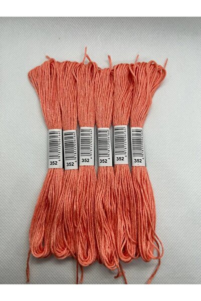 ALMİŞ 6 Pieces Single Color Etamine Cross Stitch Bracelet Brazilian Embroidery Thread 2-340