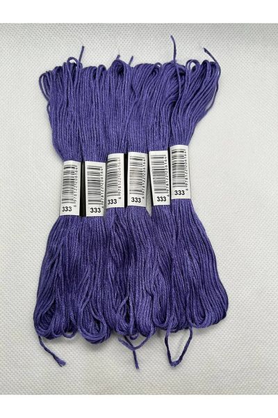 ALMİŞ 6 Pieces Single Color Etamine Cross Stitch Bracelet Brazilian Embroidery Thread 2-340