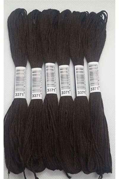 ALMİŞ 6 Adet Tek Renk Etamin Kanaviçe Bileklik Brezilya Nakış Ipi 3371