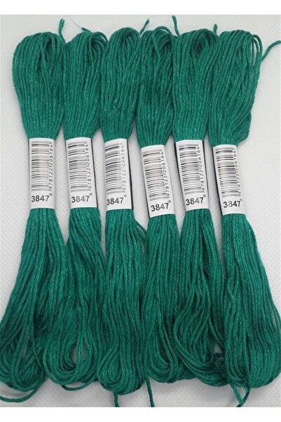 ALMİŞ 6 τμχ Μονόχρωμο βραχιόλι Ατεμίνης Σταυροβελονιά Βραζιλίας Κέντημα νήμα 10-3865