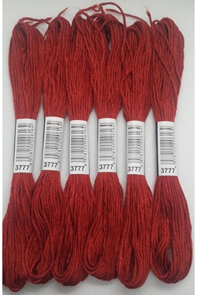 ALMİŞ 6 Pieces Single Color Etamine Cross Stitch Bracelet Brazilian Embroidery Thread 8-3713