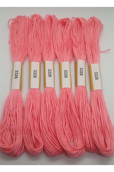 ALMİŞ 6 Pieces Single Color Etamine Cross Stitch Bracelet Brazilian Embroidery Thread 7-3341