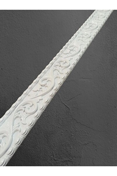MİVA KONSEPT Dekoratif Poliüretan Saray Duvar- Tavan Çıta Bordürü -renk : Beyaz (EN:8.5 CM-BOY:100 CM)-duvar Süsü