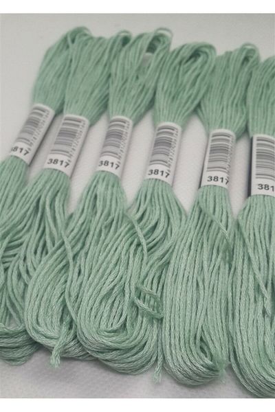 ALMİŞ 6 Pieces Single Color Etamine Cross Stitch Bracelet Brazilian Embroidery Thread 9-3817