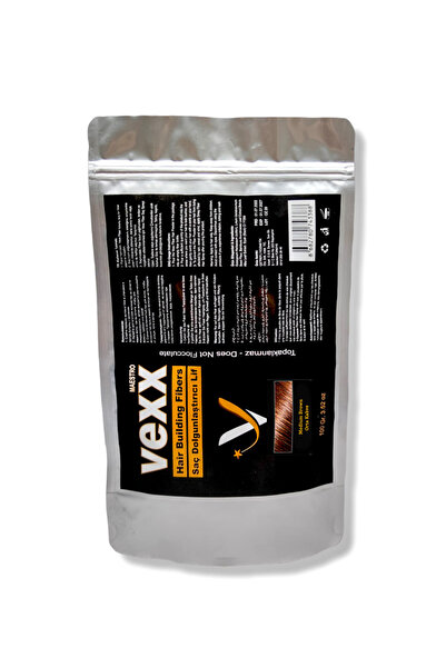 vexx maestro Vexx 100 Gr. Orta Kahverengi (Med Brown) Saç Tozu Topik-Topaklan...