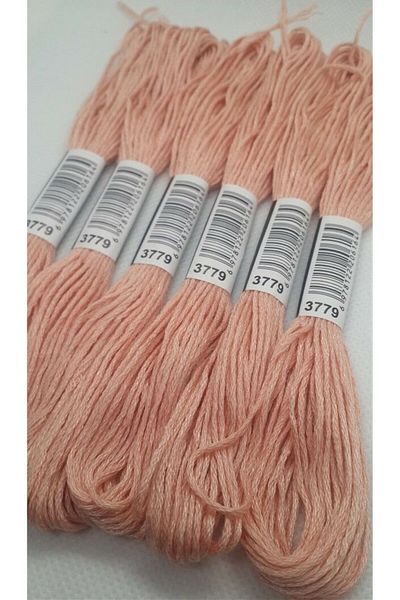 ALMİŞ 6 Pieces Single Color Etamine Cross Stitch Bracelet Brazilian Embroidery Thread 8-3713