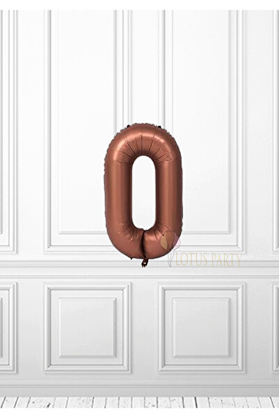 LOTUS PARTY بالون رقمي بني - بالون رقمي قديم - بالون رقمي 0