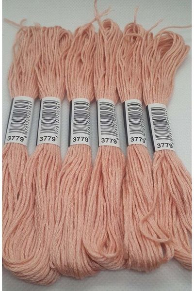 ALMİŞ 6 Pieces Single Color Etamine Cross Stitch Bracelet Brazilian Embroidery Thread 8-3713