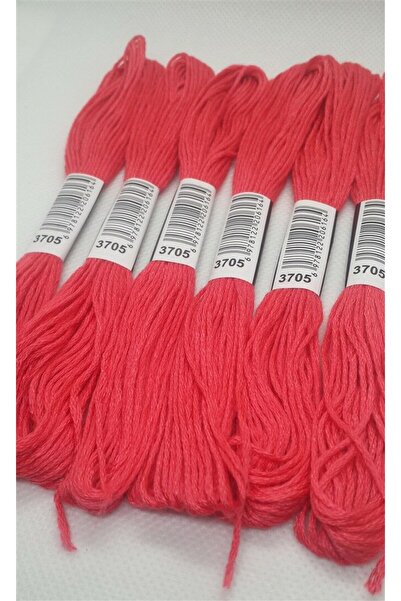 ALMİŞ 6 Pieces Single Color Etamine Cross Stitch Bracelet Brazilian Embroidery Thread 8-3713