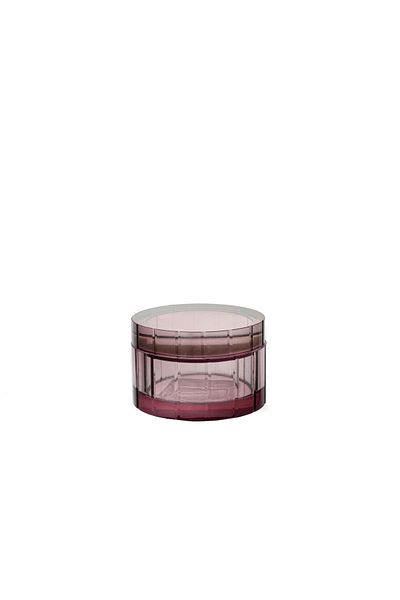 Mikasa Moor Claret Red Glass Decorative Box 10x10x7 cm